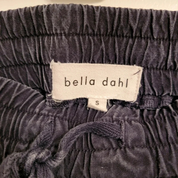 BELLA DAHL black wash Tencel Lyocell drawstring joggers athleisure gorpcore S - Picture 8 of 13